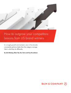 How to outgrow your competitors: Lessons from US brand winners