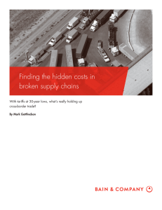 Finding the hidden costs in broken supply chains cross-border trade?
