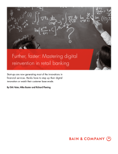Further, faster: Mastering digital reinvention in retail banking