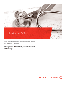 Healthcare 2020 how healthcare is delivered