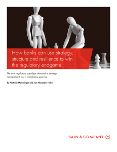 How banks can use strategy, structure and resilience to win