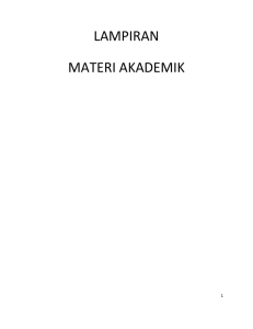 LAMPIRAN  MATERI AKADEMIK    1 