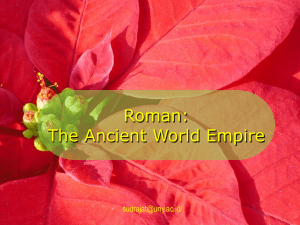 Roman: The Ancient World Empire /