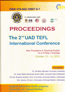 PROCEEDINGS The TEFL UAD