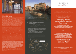 Warwick in Venice The First Warwick in Venice Biennial