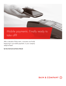 Mobile payments: Finally ready to take off?