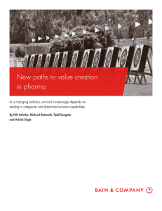 New paths to value creation in pharma