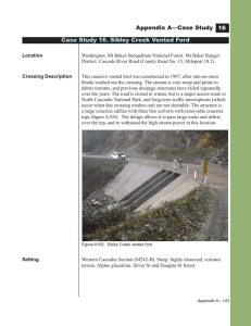 Appendix A—Case Study Case Study 16. Sibley Creek Vented Ford 16
