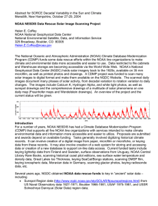 Abstract for SORCE Decadal Variability in the Sun and Climate