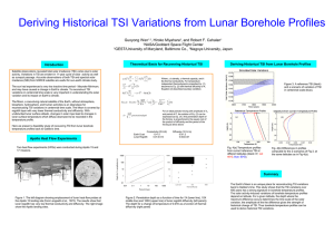 Deriving Historical TSI Variations from Lunar Borehole Profiles