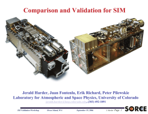 Comparison and Validation for SIM