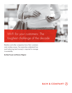 Wi-Fi for your customers: The toughest challenge of the decade