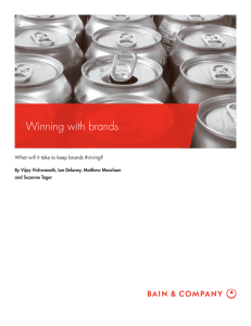 Winning with brands What will it take to keep brands thriving?