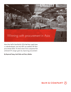 Winning with procurement in Asia