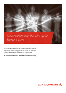 Repremiumization: The way up for Europe’s telcos