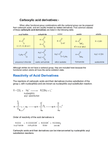 Carboxylic acid derivatives:-