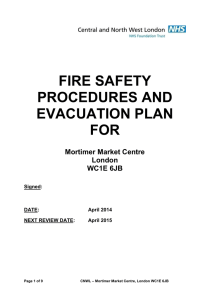 FIRE SAFETY PROCEDURES AND EVACUATION PLAN