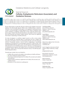 CALL FOR PAPERS Oxidative Medicine and Cellular Longevity Special Issue on