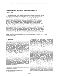 Joule heating and nitric oxide in the thermosphere, 2