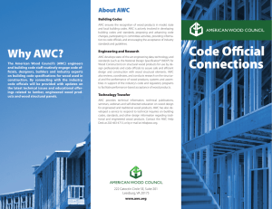 About AWC Building Codes