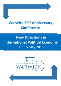 Warwick 50 Anniversary Conference