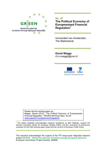 The Political Economy of Europeanized Financial Regulation
