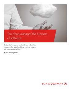 The cloud reshapes the business of software