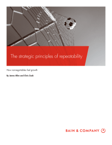 The strategic principles of repeatability How nonnegotiables fuel growth