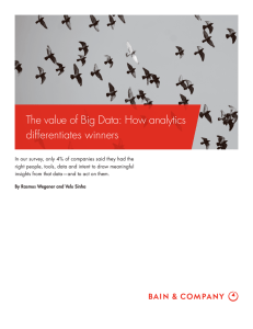 The value of Big Data: How analytics differentiates winners