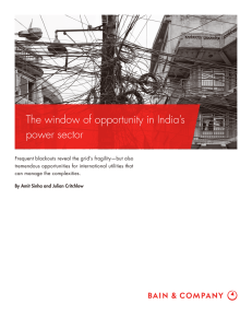 The window of opportunity in India’s power sector