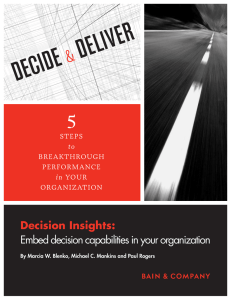 Decision Insights: Embed decision capabilities in your organization