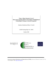 “One or Many Kuznets Curves? Technological Change on Income Inequality”