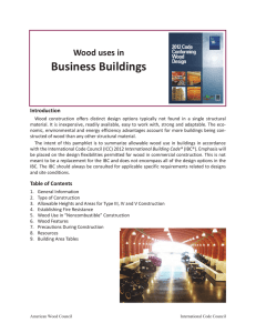 Business Buildings Wood uses in Introduction
