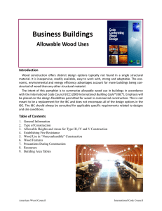 Business Buildings Allowable Wood Uses Introduction
