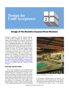 Design of Fire-Resistive Exposed Wood Members