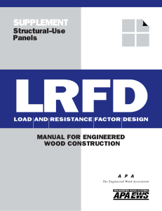 LRFD SUPPLEMENT Structural-Use Panels