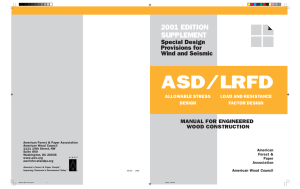 ASD/LRFD 2001 EDITION SUPPLEMENT Special Design