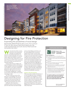 Designing for Fire Protection Expanding the possibilities of wood design |