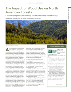 A The Impact of Wood Use on North American Forests