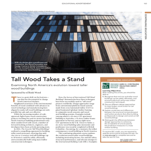 T Tall Wood Takes a Stand examining north america’s evolution toward taller