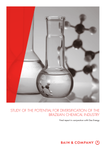STUDY OF THE POTENTIAL FOR DIVERSIFICATION OF THE BRAZILIAN CHEMICAL INDUSTRY