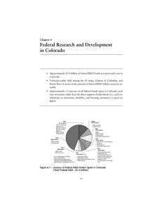 Federal Research and Development in Colorado Chapter 6