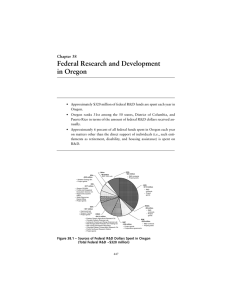Federal Research and Development in Oregon Chapter 38