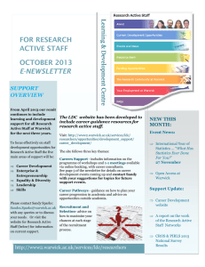 FOR RESEARCH ACTIVE STAFF OCTOBER 2013 E-NEWSLETTER