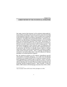 A BRIEF REVIEW OF THE STATISTICAL LITERATURE