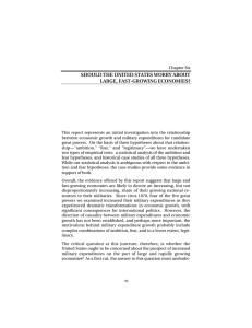 SHOULD THE UNITED STATES WORRY ABOUT LARGE, FAST-GROWING ECONOMIES?