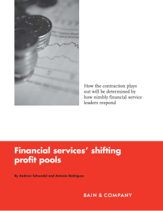 Financial services’ shifting profit pools How the contraction plays