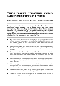 Young People's Transitions: Careers Support from Family and Friends