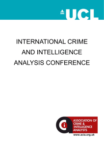 INTERNATIONAL CRIME AND INTELLIGENCE ANALYSIS CONFERENCE
