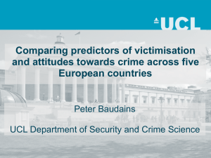 Comparing predictors of victimisation and attitudes towards crime across five European countries